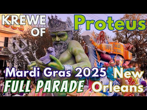 Krewe of Proteus Parade - Mardi Gras New Orleans 2025 (4K)