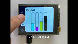 Slint on Raspberry Pi Pico / RP2040 with 264K of RAM