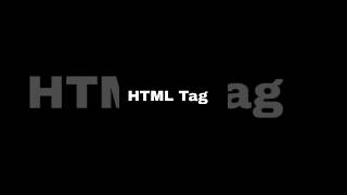 HTML Tag #trending #codeing #shortviral #programming #codecoding #code #html #tags