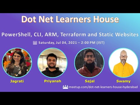 Half day of Azure PowerShell, CLI, ARM, Terraform and Static Websites