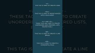 HTML TAGS AND THEIR USES #HTMLTags #WebDevelopment #WebDesign #HTMLBasics #LearnHTML
