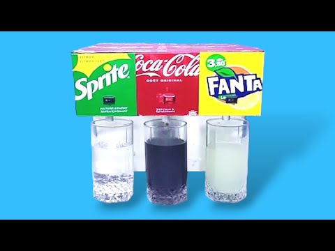 How to Make Coca Cola Soda Fountain Machine with  three Different Drinks at Home .