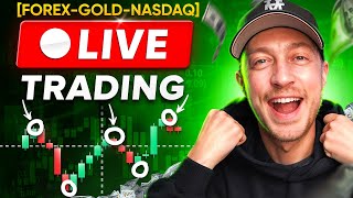 Live Trading Forex, Gold & NQ (Going for 8 WINS in a ROW!)