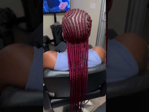 Creative braids #stitchbraids #braids #redhair #shorts #viralvideos #howto #grwm #haircare #music