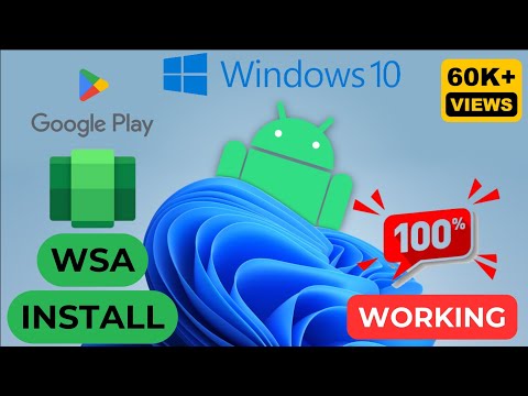 Windows Subsystem for Android (WSA) In Windows 10  🔥100 % Working 🔥 #wsa #windows10 #android