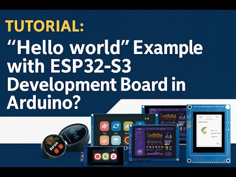 Tutorial: "Hello world" Example with ESP2S3 Development Board in Arduino?  #esp32 #arduino #viewe