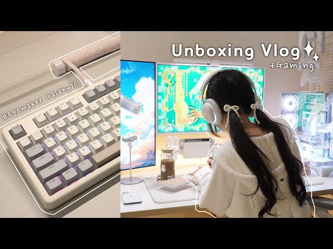 Vlog | New Keyboard Unboxing✨ winter food🍢 'Stray' Game Play🐈 | Epomaker Galaxy 70⌨️