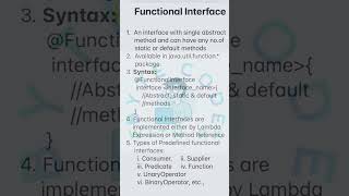 Java8::Functional Interface Intro#shorts #youtubeshorts #trending #java #java8 #functionalinterfaces