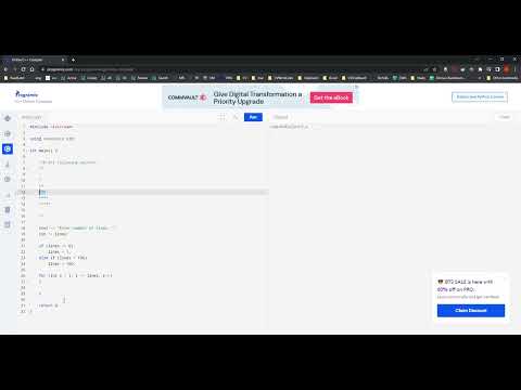 pattern printing in c++