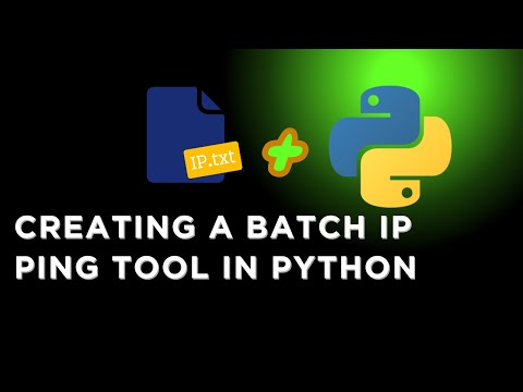 BUILDING A PING TOOL  THAT READS IP'S FROM TEXT FILES USING PYTHON PROGRAMMING.