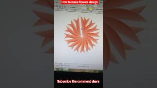 how to make flower design in coreldraw💥 #shorts #ytshorts #coreldrawtutorial #coreldrawtutorialhindi