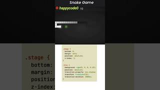 Snake game #html #css #javascript