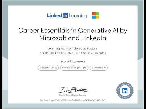 Career Essentials in Generative AI by Microsoft and LinkedIn | Quiz