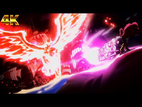 Shanks vs Kid Epic Fight [4K 50FPS] Divine Departure | One Piece AMV Elbaf | Episode 1112 EnglishSub