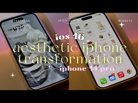 ios 16 aesthetic customization 🍄 | iphone 14 pro transformation, app icons, widgets + more