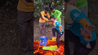 Big Brother Saves Middle Brother From LAVA! 😱🔥