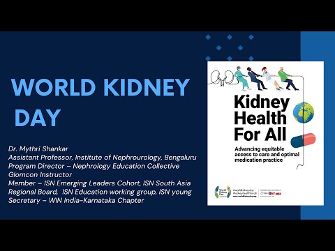 World kidney day theme - 2024 - Advancing equitable access to care and optimal medication practice