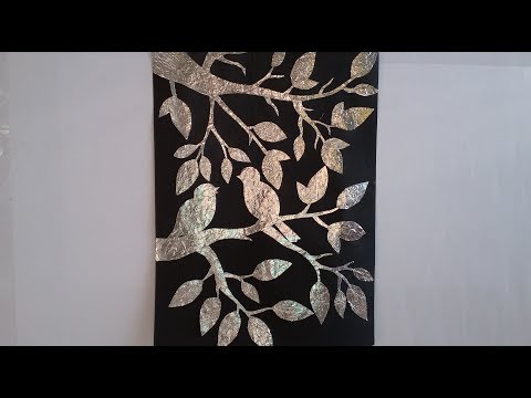 ALUMINIUM FOIL DIY WALL ART DECOR