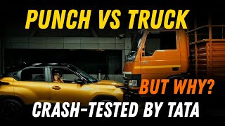Tata Punch Crash Test  With Truck - HIGH RESOLUTION VIDEO