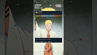 NARUTO SHOW HIS SPEED TO BORUTO ⚡