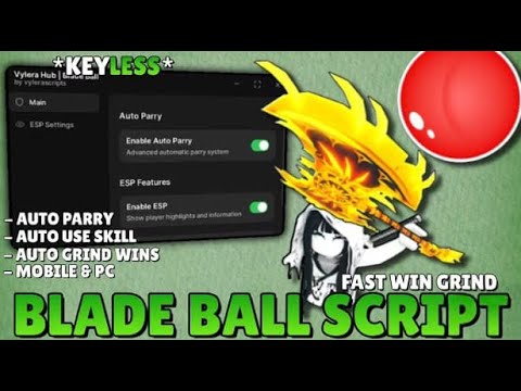 Blade Ball Script *NO KEY* - AUTO PARRY + OP SPAM PARRY | AUTO CURVE BALL | MORE FEATURES