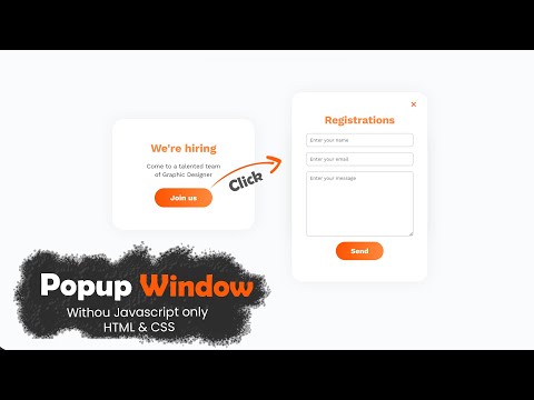 Create Modal Popup Login Form Using only HTML & CSS nooo JAVASCRIPT ⛔