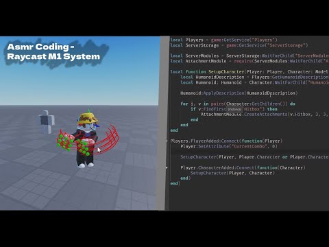 ASMR Coding - Raycast M1 System - Roblox Studio