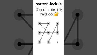 😱Impossible Android lock 🔐 #lockpattern #mobilelock #androidlock #hardlock #shorts