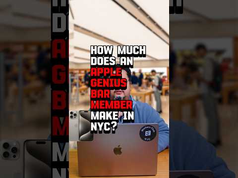 📱 How much does an Apple Genius make in NYC? #retailjobs #salary #salarytransparency #apple