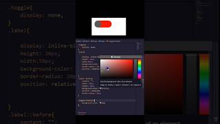 Toggle button using simple HTML,CSS #css #html #leo #shorts #shortsyoutube