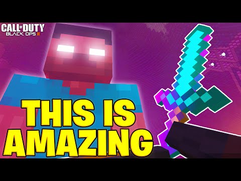 The BEST Minecraft Custom Zombies Map in Black Ops 3 - Herobrine Boss Fight