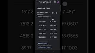 gemil id backup  codes কিভাবে দেখবেন! #shorts #viralshorts #videoshorts