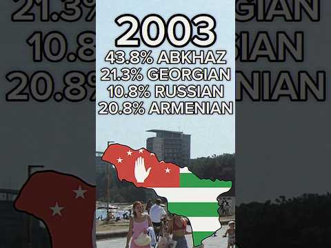 Ethnicities in Abkhazia #abkhazia #europe #mapping #history #geography #fyp #foryou #viral #funfacts