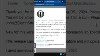 How to download Damn Small Linux 2024 #linuxdistro #linux #tech