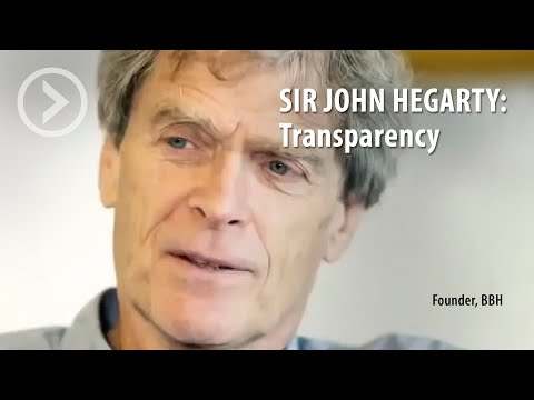 SIR JOHN HEGARTY: Transparency
