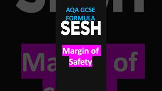 Margin of Safety - AQA GCSE Business Formula #shorts