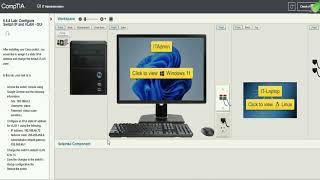 Network 5.6.8 Lab Configure Switch IP and VLAN  GUI Testout
