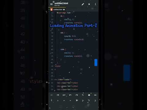 Amazing Fading Dots Loading Animation using CSS and HTML #shorts #bajrangcoders #animation