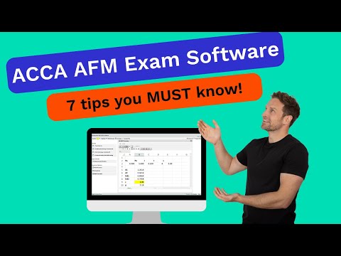 7 things you MUST know about the AFM exam software!