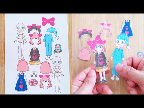 Paper dolls DIY Craft #papercraftdiy #diy #paperdoll