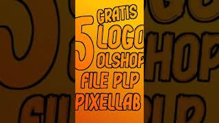 6 logo olshop gratis pixelLab plp