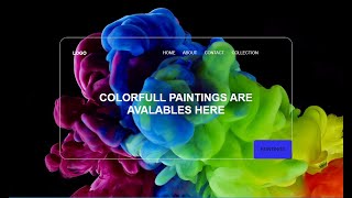 Website Landing Page Design Using HTML & CSS || CSS Quick tips for Transparent Background.