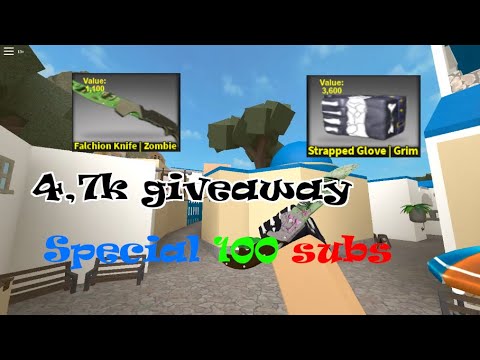 Counter Blox giveaway Free knife and glove (4.7k) winner RobloxOuroGamer2795