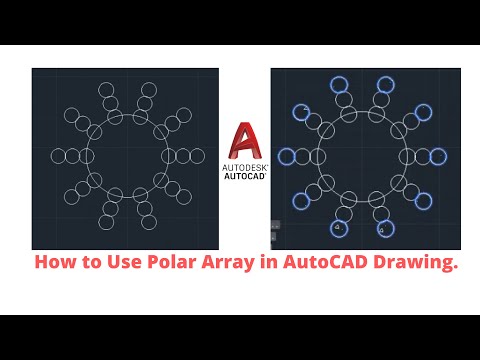 How to Use Polar Array in AutoCAD Drawing.