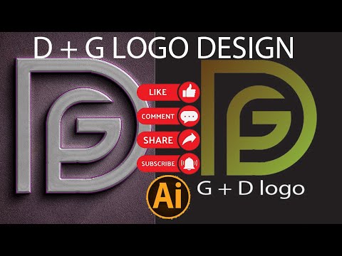 LOGO DESIGN (D + G) \ Adobe illustrator #illustrator #graphicdesigne #logo design#viralvideo #viral