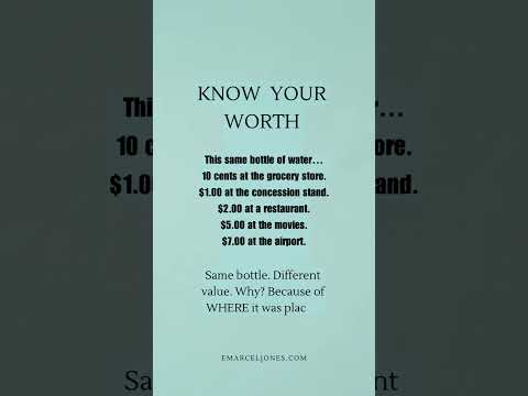 Know your worth #investing #motivation #selfworth