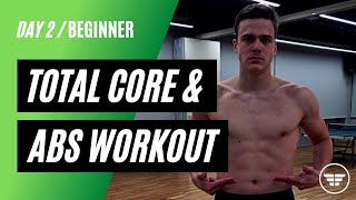 BEGINNER ABS WORKOUT DAY 2 // NO EQUIPMENT