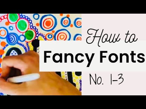Easy Art: Fancy Fonts no. 1-3