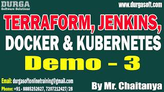 TERRAFORM, JENKINS, DOCKER & KUBERNETES tutorials || by Mr. Chaitanya On 21-02-2026 @7:30AM (IST)