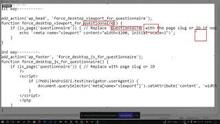 How to Force Desktop Mode & Auto Zoom-Out for a WordPress Page on Mobile